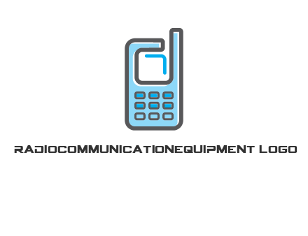 Mobile phone with an antenna logo
