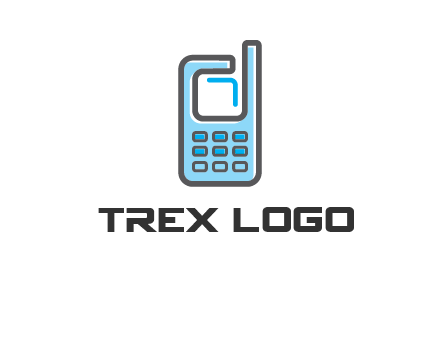 Mobile phone with an antenna logo