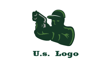 gun shooting logo