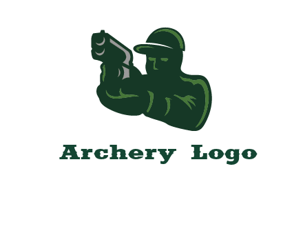 gun shooting logo