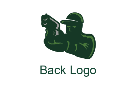 gun shooting logo