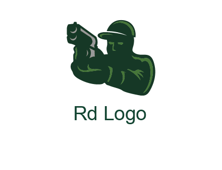 gun shooting logo