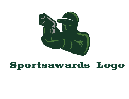 gun shooting logo