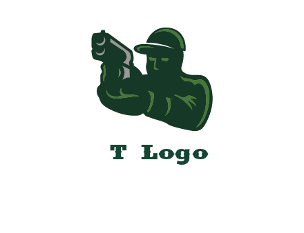 gun shooting logo