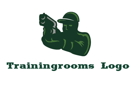gun shooting logo