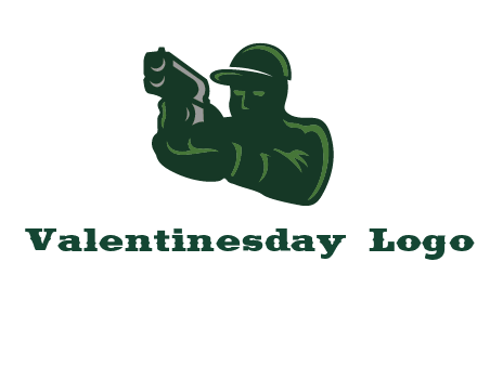 gun shooting logo