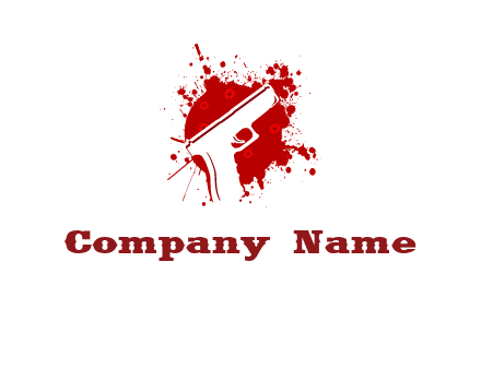splash and gun logo