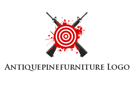 guns and target logo