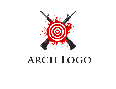 guns and target logo