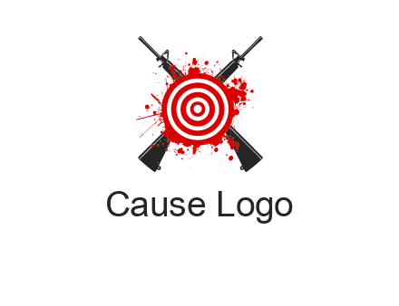 guns and target logo