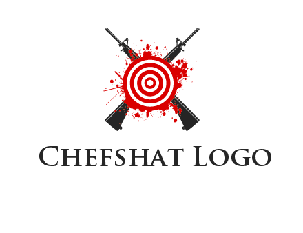 guns and target logo