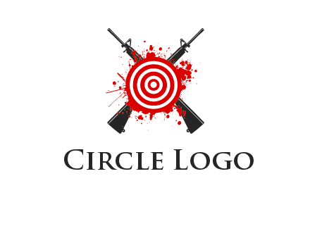 guns and target logo