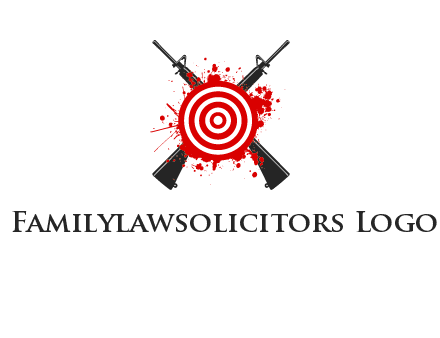 guns and target logo