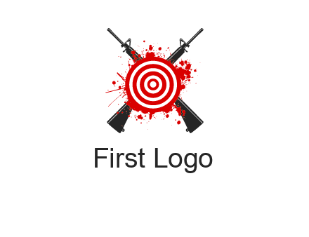 guns and target logo