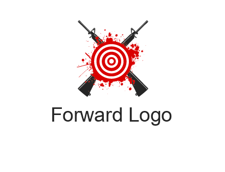 guns and target logo