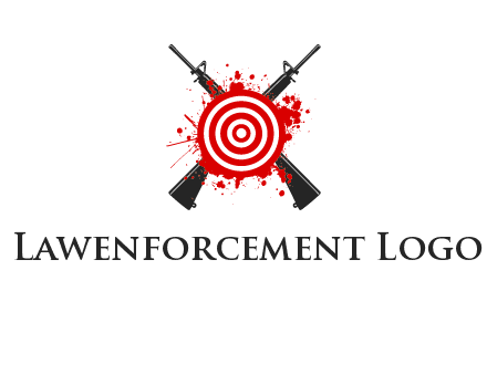 guns and target logo