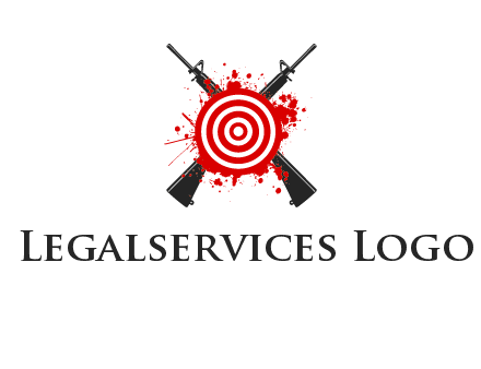 guns and target logo