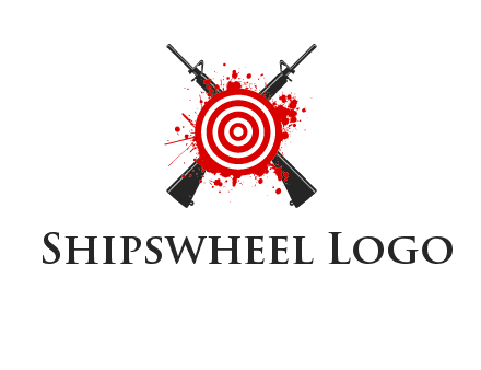 guns and target logo