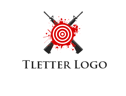 guns and target logo