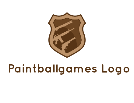 guns in shield logo