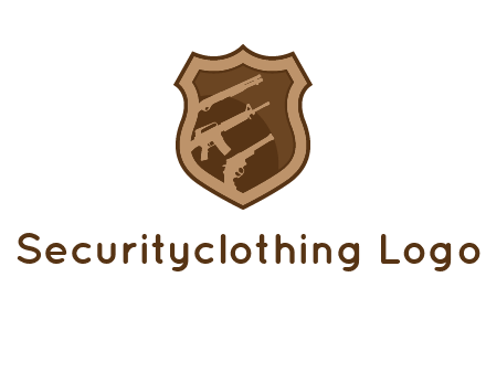 guns in shield logo