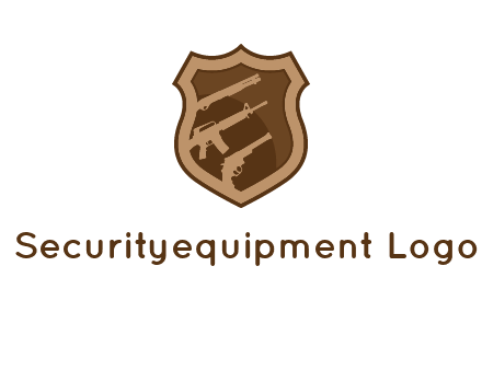 guns in shield logo