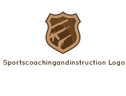 guns in shield logo