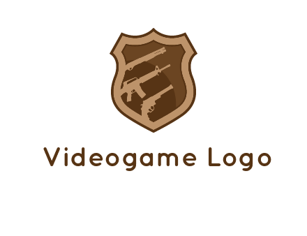 guns in shield logo