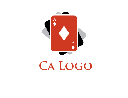 ace card of diamonds logo