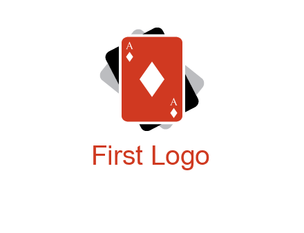 ace card of diamonds logo