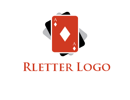 ace card of diamonds logo