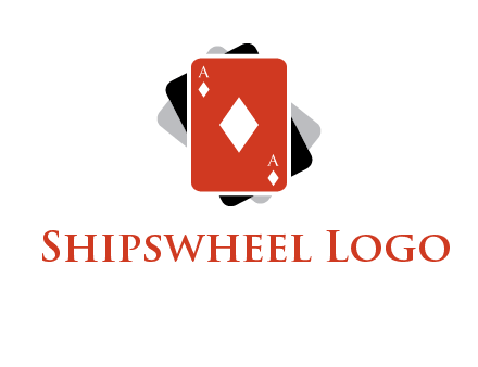 ace card of diamonds logo