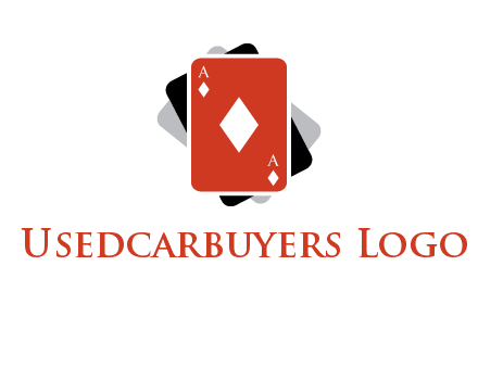 ace card of diamonds logo