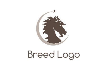 crescent horse logo