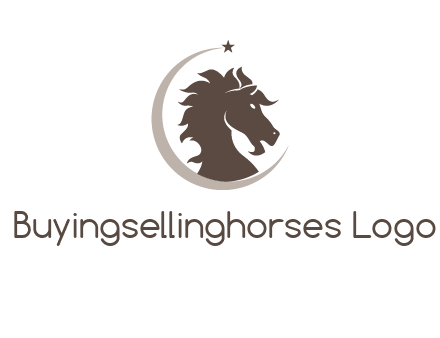 crescent horse logo