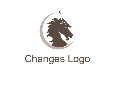 crescent horse logo