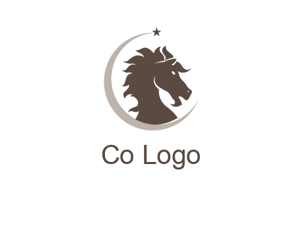 crescent horse logo