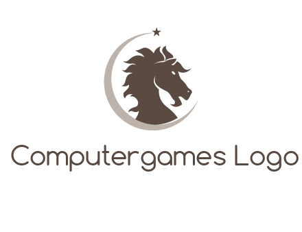 crescent horse logo
