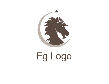 crescent horse logo