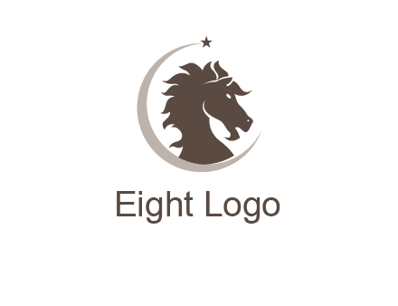 crescent horse logo