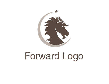 crescent horse logo