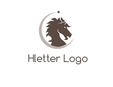 crescent horse logo
