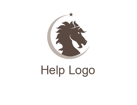 crescent horse logo
