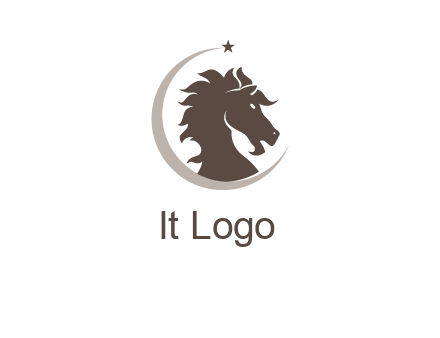 crescent horse logo