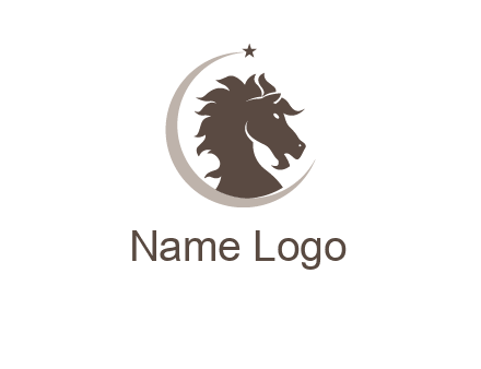 crescent horse logo