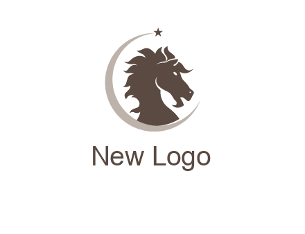 crescent horse logo