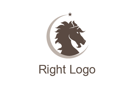 crescent horse logo