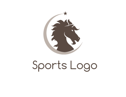 crescent horse logo