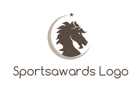 crescent horse logo