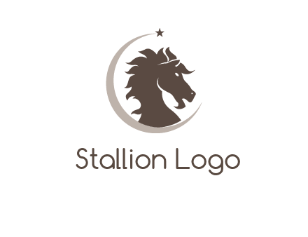 crescent horse logo